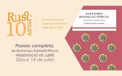 Presentació de «Poesia completa», de Bartomeu Rosselló-Pòrcel